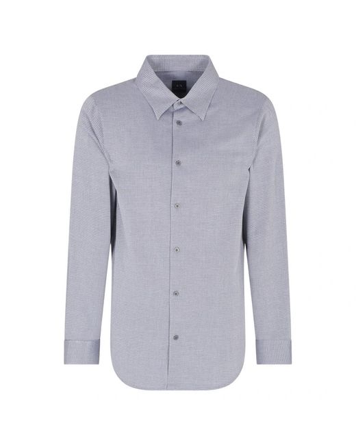 ARMANI EXCHANGE Blue Casual Shirts for men