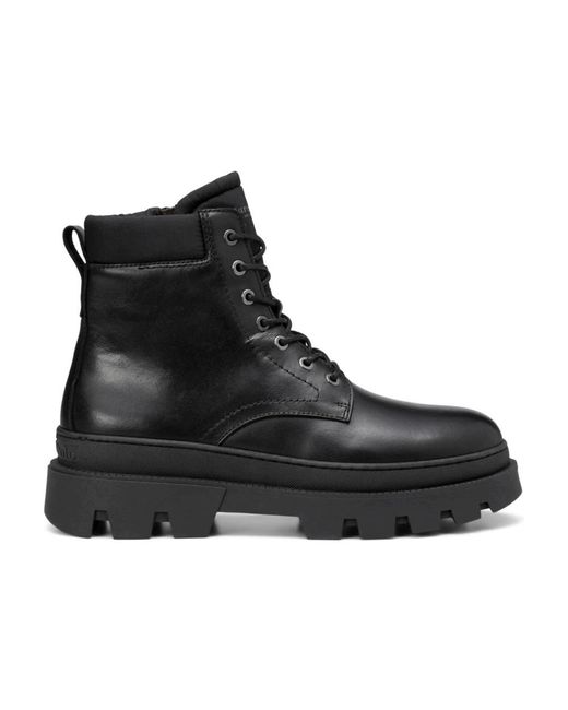 Marc O' Polo Black Lace-Up Boots for men