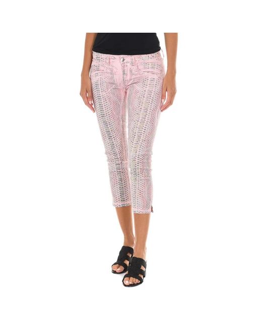 Met Pink Cropped Jeans