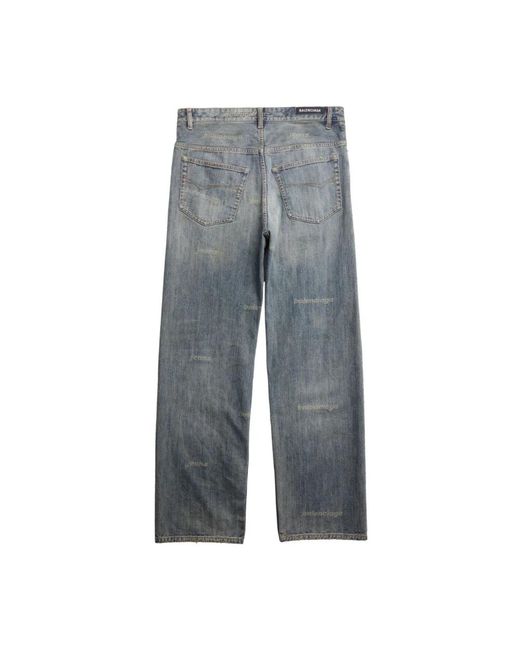 Balenciaga Loose-fit jeans in Gray für Herren