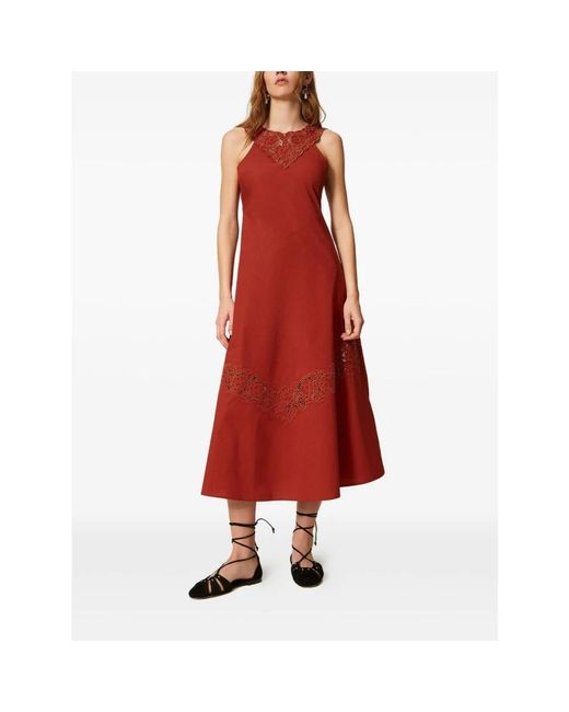Twinset Red Midi Dresses