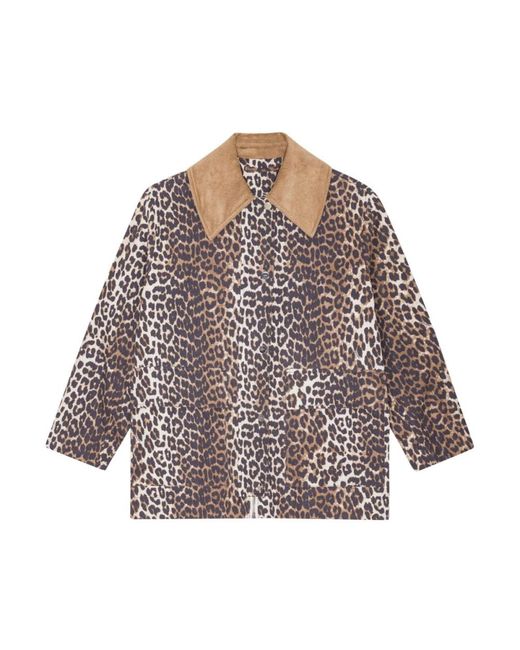 Ganni Brown Light Jackets
