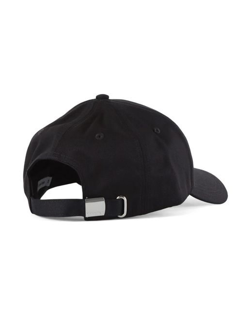 Calvin Klein Baumwoll logo print cap in Black für Herren