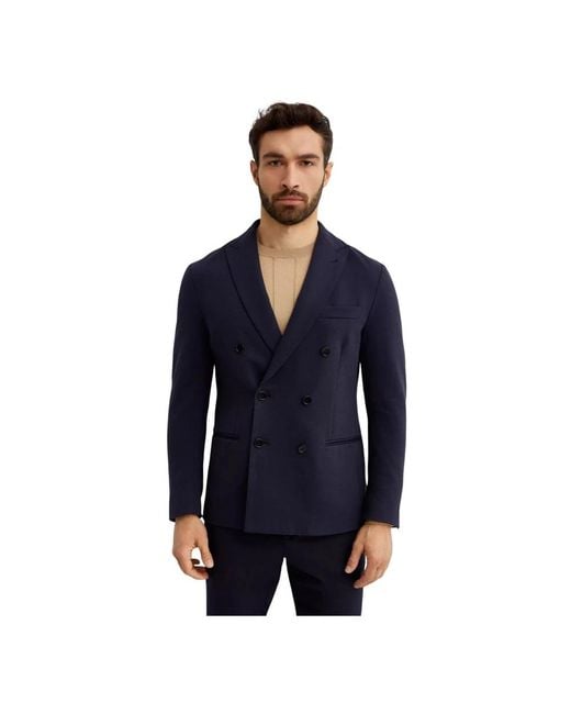 Fay Blue Blazers for men