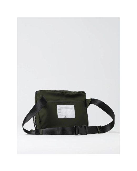 A.P.C. Blaue Utility Gürteltasche Stilvolles Accessoire in Black für Herren