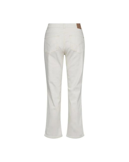 Mos Mosh Jeans ,Wit ,Flared Jeans in het Gray