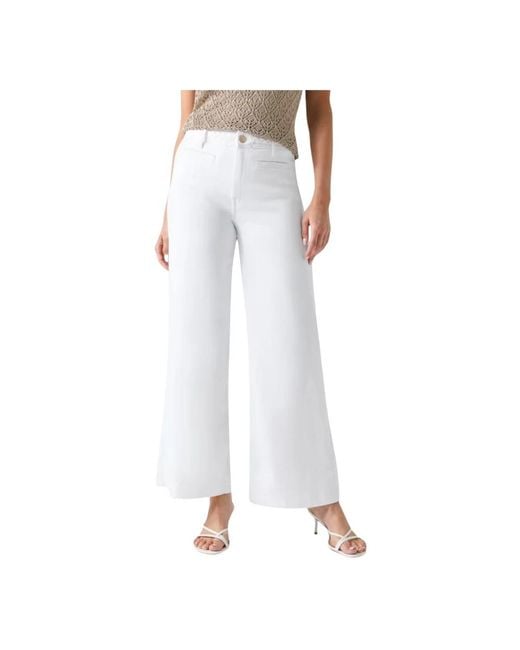 Guess White Wide Jeans