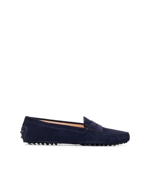 Tod's Blaue flache schuhe mit ikonischem design in Blue für Herren