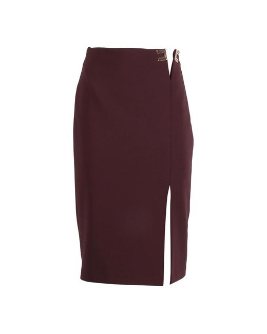 Elisabetta Franchi Purple Midi Skirts