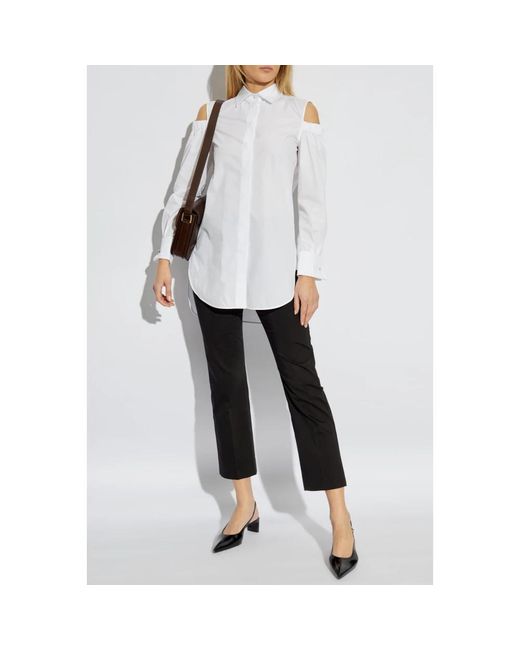 Max Mara Overhemden ,Wit ,Katoen Ragni Shirt in het White