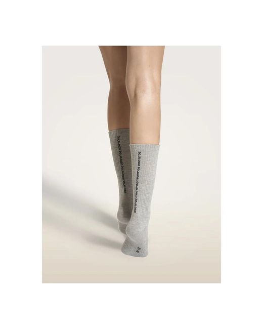 Socks Wolford en coloris Gray