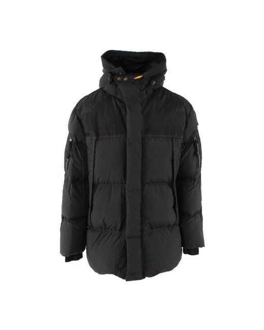 Parajumpers Jassen ,Grijs ,Leer Rescue Puffer Jacket in het Black voor heren