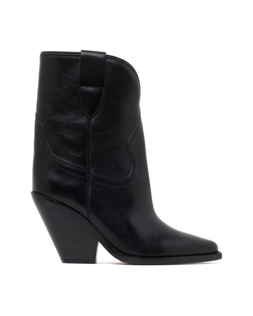Isabel Marant Black Calf Leather Boots