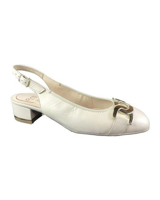 Ara White Pumps