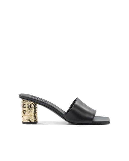 Givenchy Black Heeled Mules