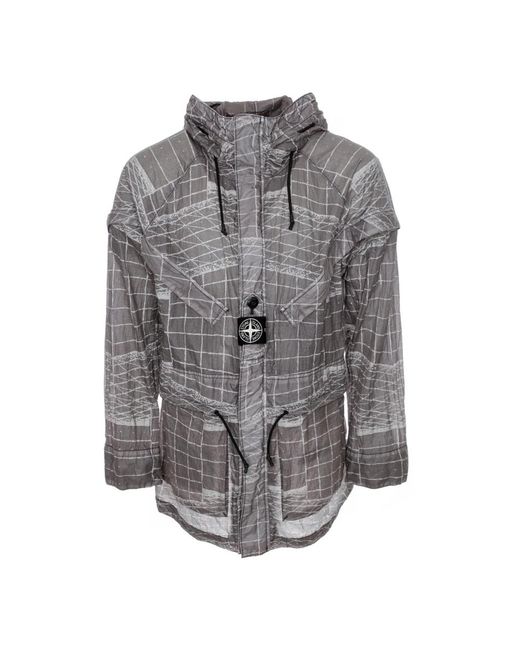 Stone Island Gray Light Jackets for men