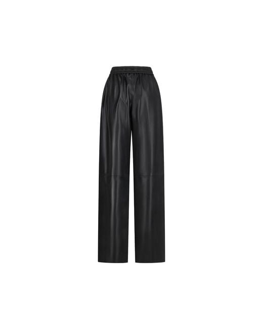 1972 DESA Black Leather Trousers