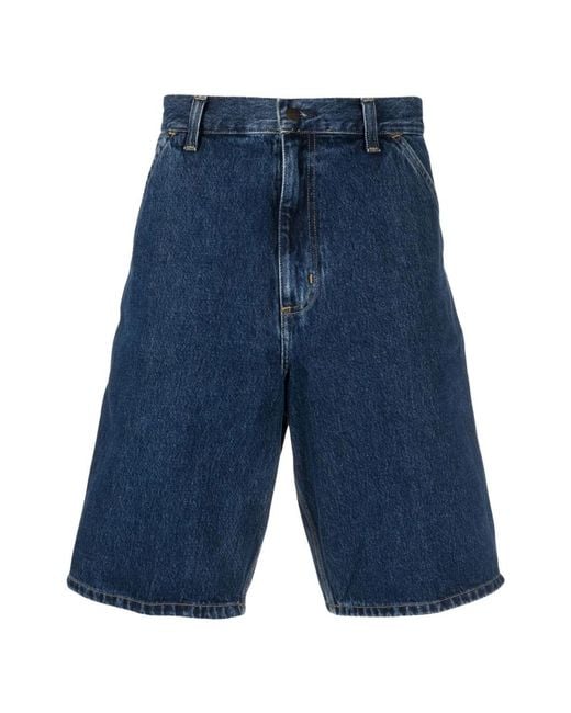 Carhartt Blue Denim Shorts for men