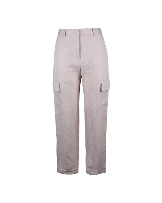 Eleventy Cargo Cropped Broek in het Gray