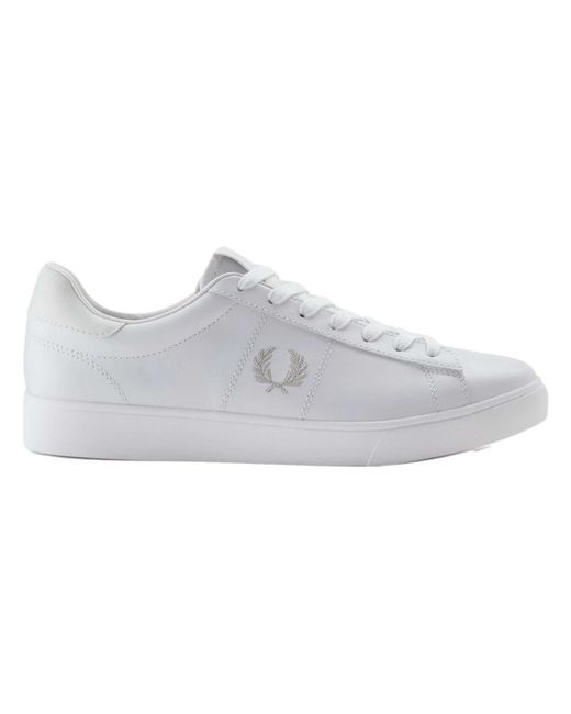 Fred Perry Baseline Perf Leder Sneaker in Gray für Herren
