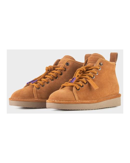 Pànchic Brown Lace-Up Boots