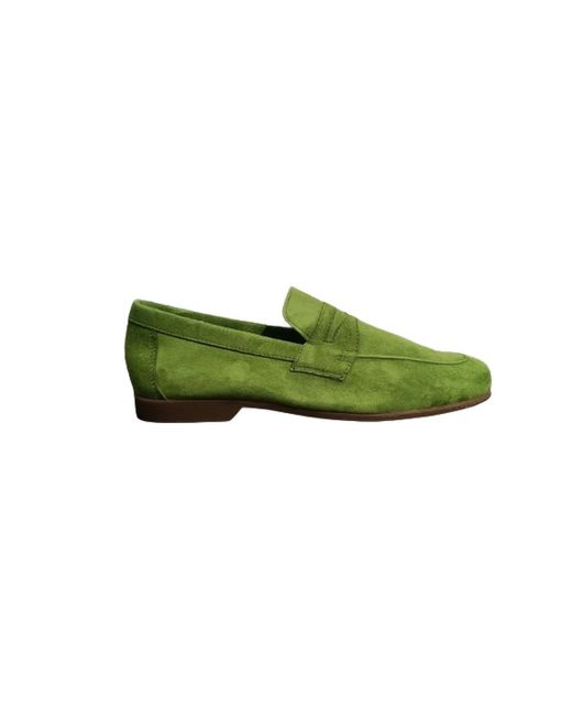 Antica Cuoieria Green Loafers for men
