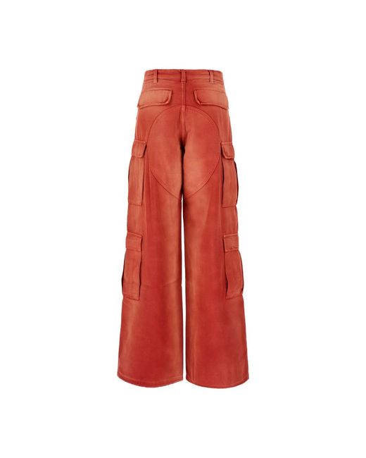 Heron Preston Red Wide Trousers