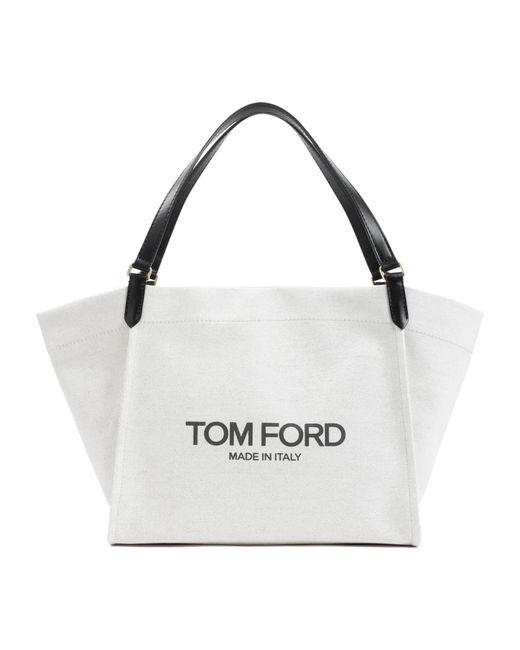 Amalfi tote bag in nero di Tom Ford in White