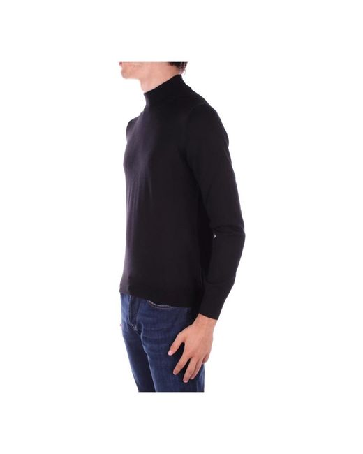 Tagliatore Truien & Vesten ,Zwart ,Wol High Neck Trui in het Blue voor heren