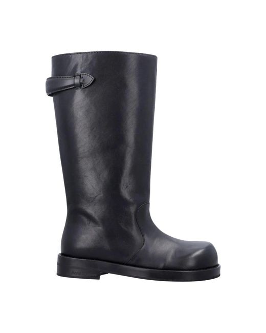 Acne Blue Leather Boots