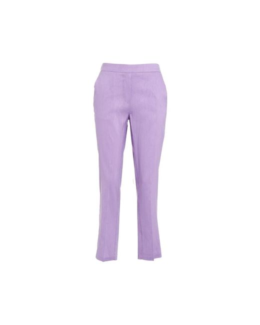 Silvian Heach Purple Slim-Fit Trousers