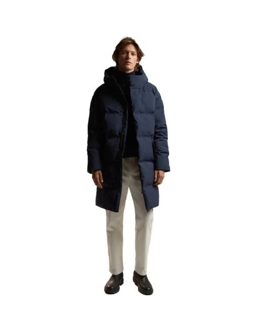 Ecoalf Jassen ,Blauw ,Polyester Ozonalf Jacket in het Blue voor heren