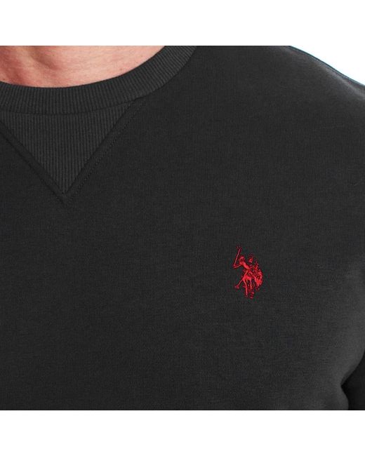 U.S. POLO ASSN. Black Round-Neck Knitwear for men
