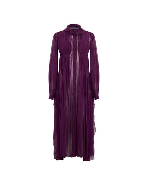 Alberta Ferretti Purple Maxi Dresses