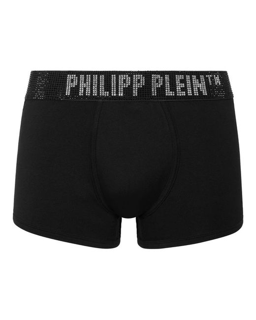 Philipp Plein Ondergoed ,Zwart ,Katoen Boxer Stones in het Black voor heren