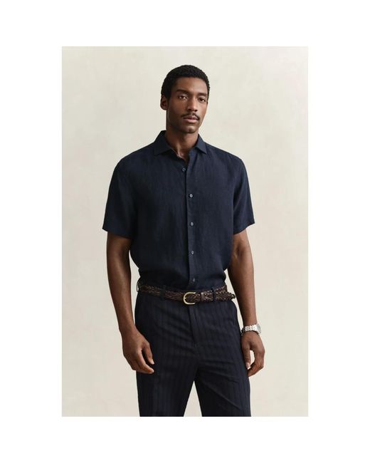 Gant Blue Short Sleeve Shirts for men