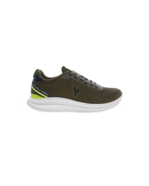 U.S. POLO ASSN. Grüne polyester sneakers in Green für Herren