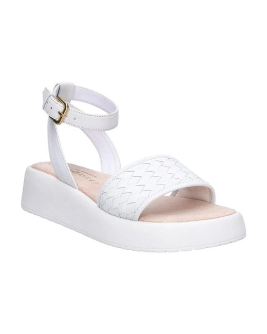 Bugatti Schoenen ,Wit ,Leer Sandalen in het White