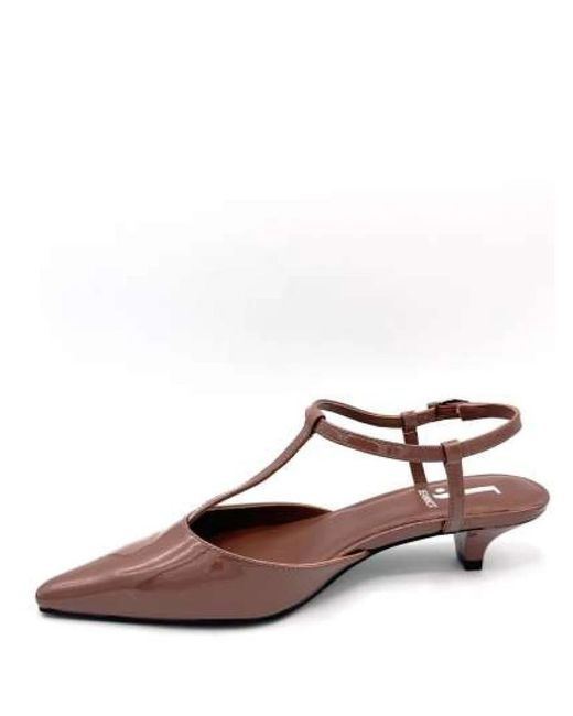 Jeannot Schoenen ,Bruin ,Pump T-Bar in het Brown