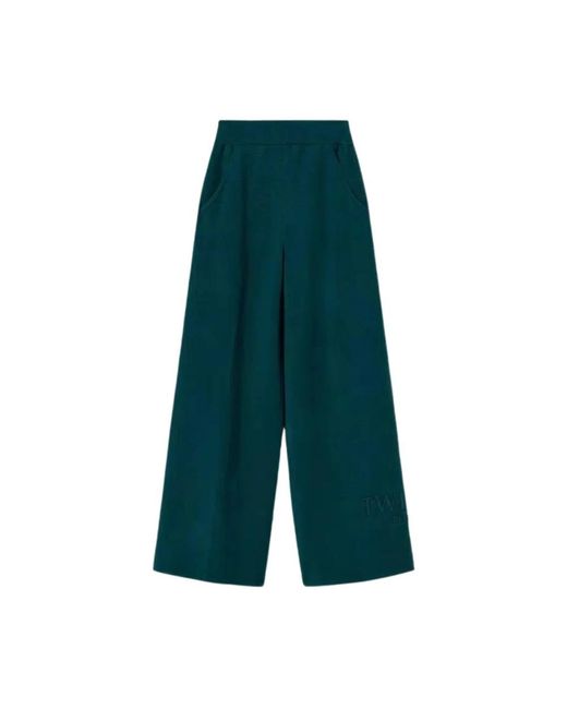Twin Set Green Wide Trousers