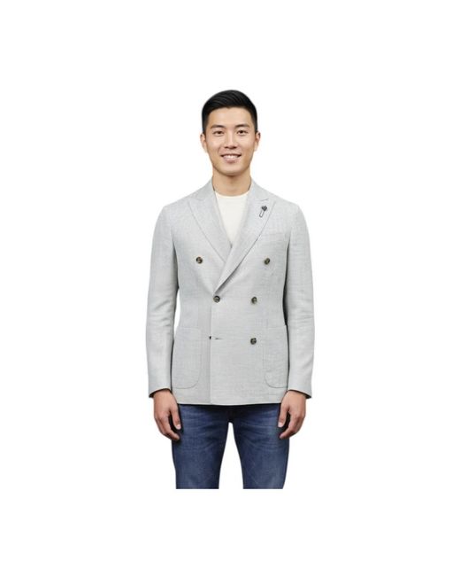 Lardini Gray Blazers for men