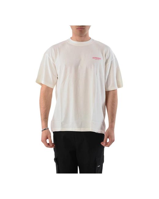 Represent White T-Shirts for men