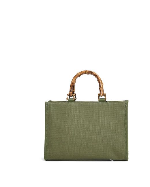 Rue Madam Green Tote Bags