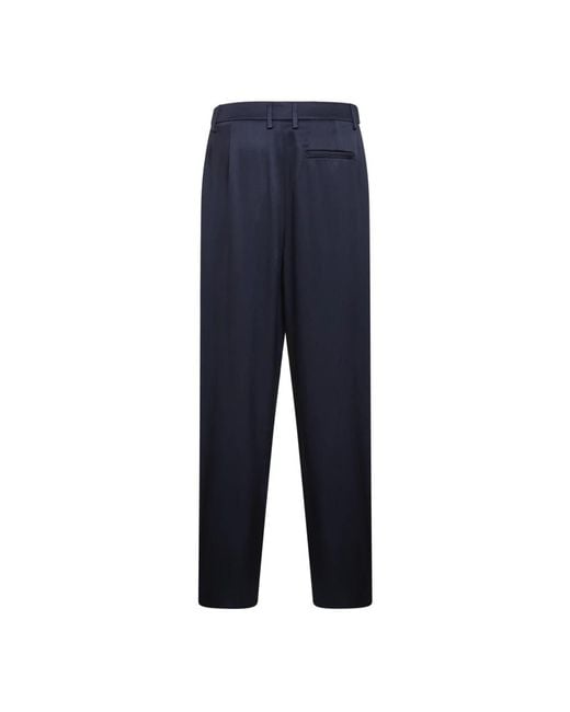 Giorgio Armani Blue Straight Trousers