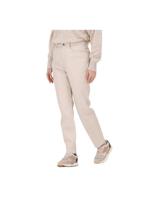 Simplee Jeans ,Lena Straight Leg Jeans in het Natural