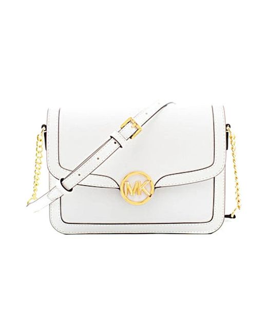 Michael Kors White Cross Body Bags