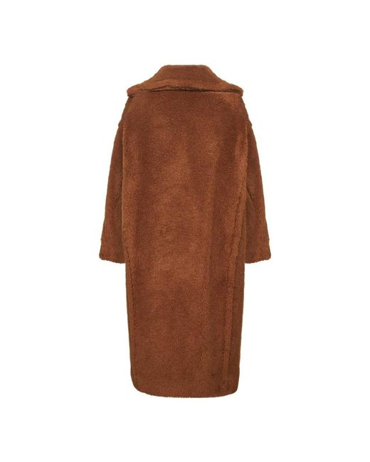 Max Mara Jassen ,Bruin ,Wol Tedgirl Coat in het Brown