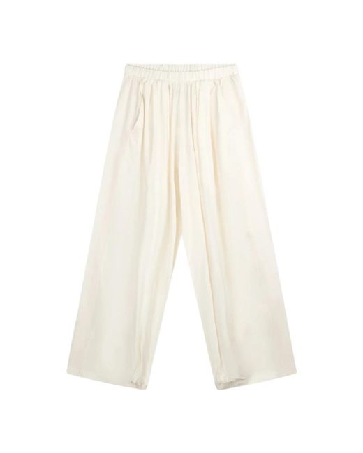 10Days White Wide Trousers
