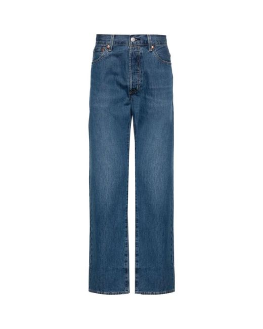 Levi's Blaue denim jeans mit whiskering-effekt levi's in Blue für Herren