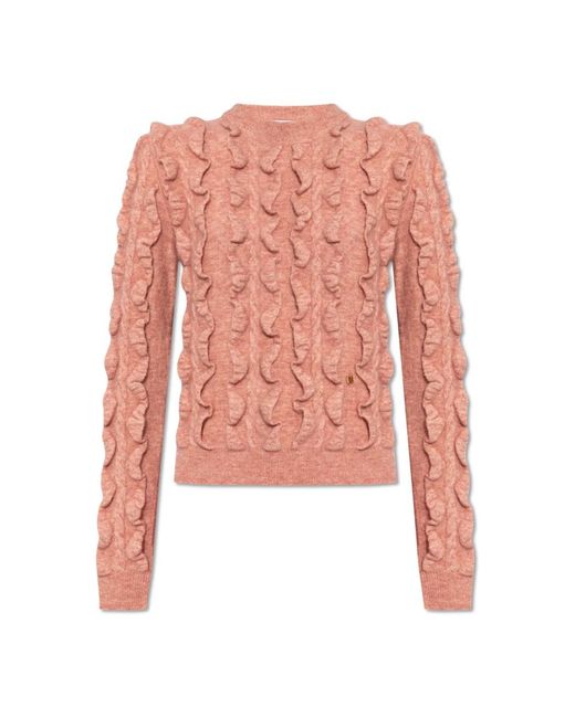 Moschino Pink Round-Neck Knitwear
